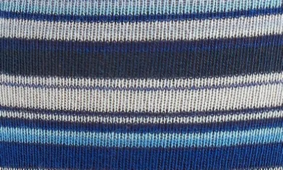 Stripe Cotton Blend Crew Socks - 5
