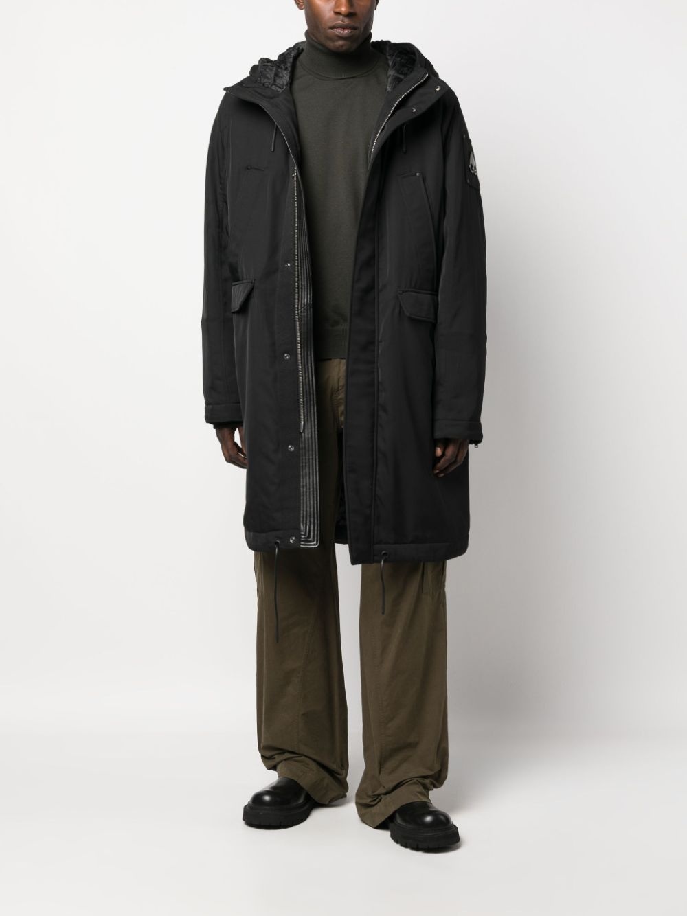 hooded parka coat - 2