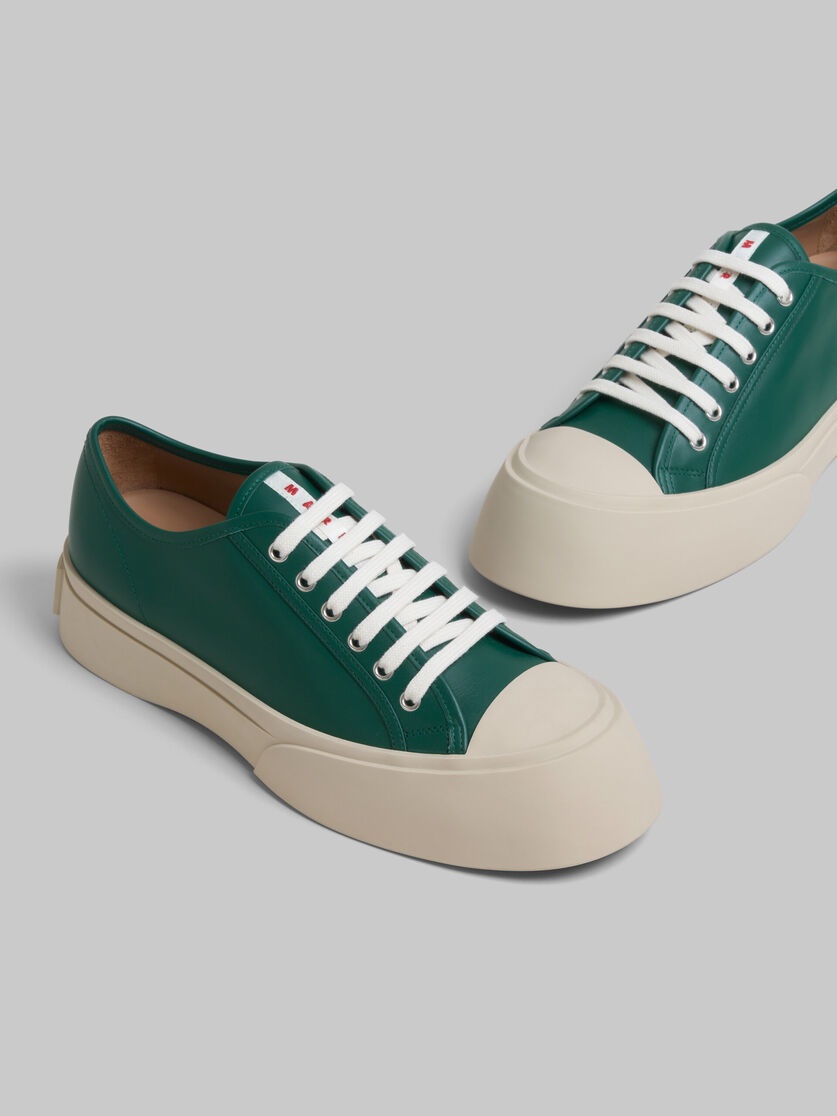 GREEN NAPPA LEATHER PABLO SNEAKER - 5