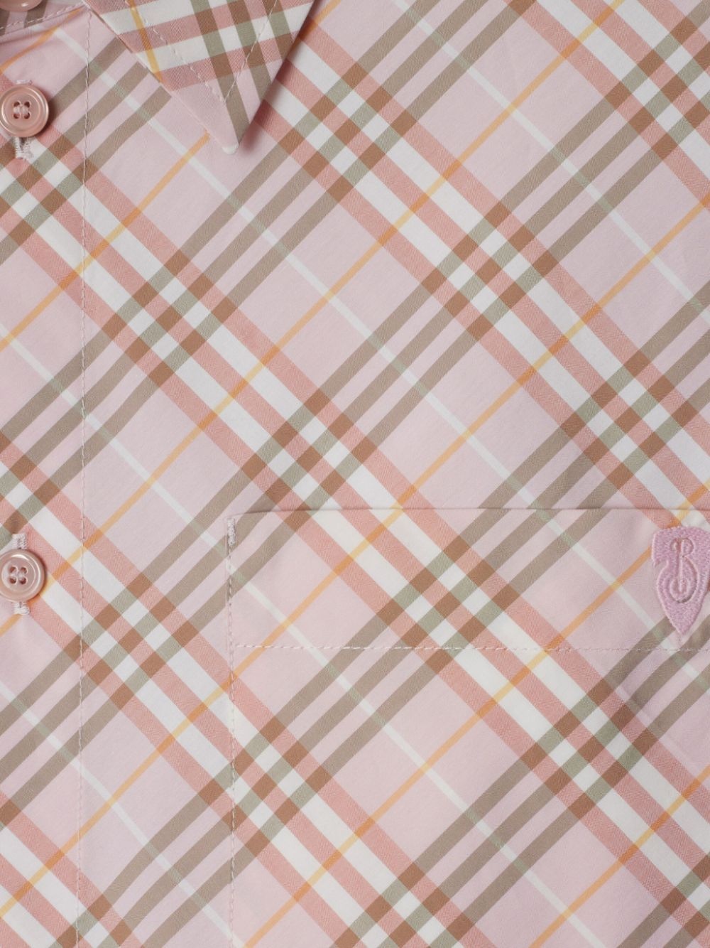 Vintage Check cropped shirt - 5