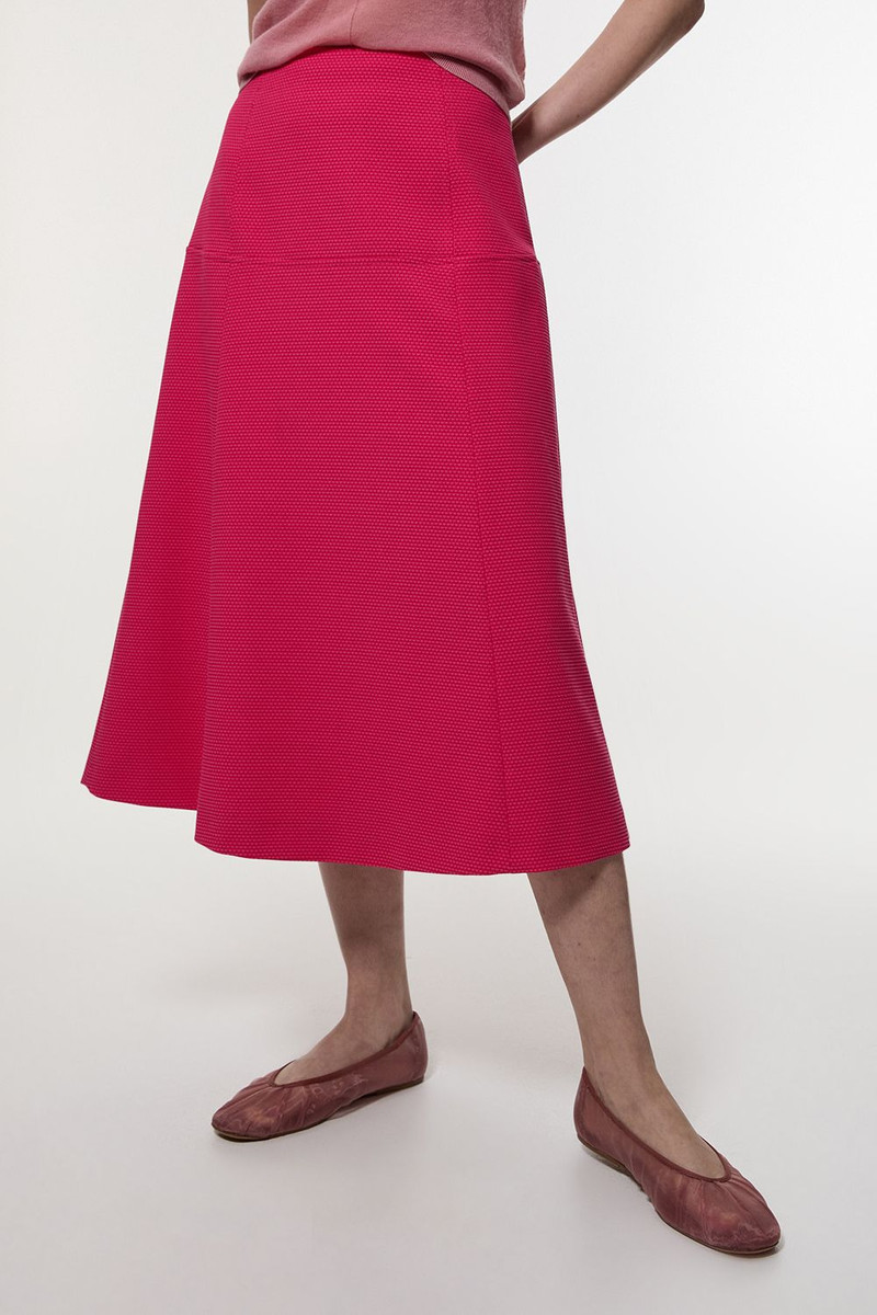 KAREN MILLEN Tailored Textured Full Midi Skirt outlook