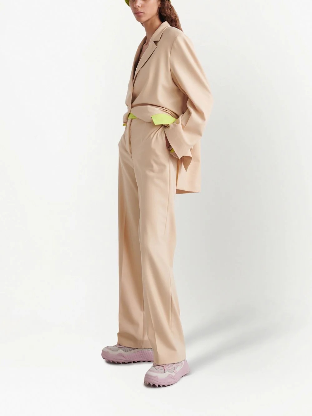 Active straight-leg tailored trousers - 3