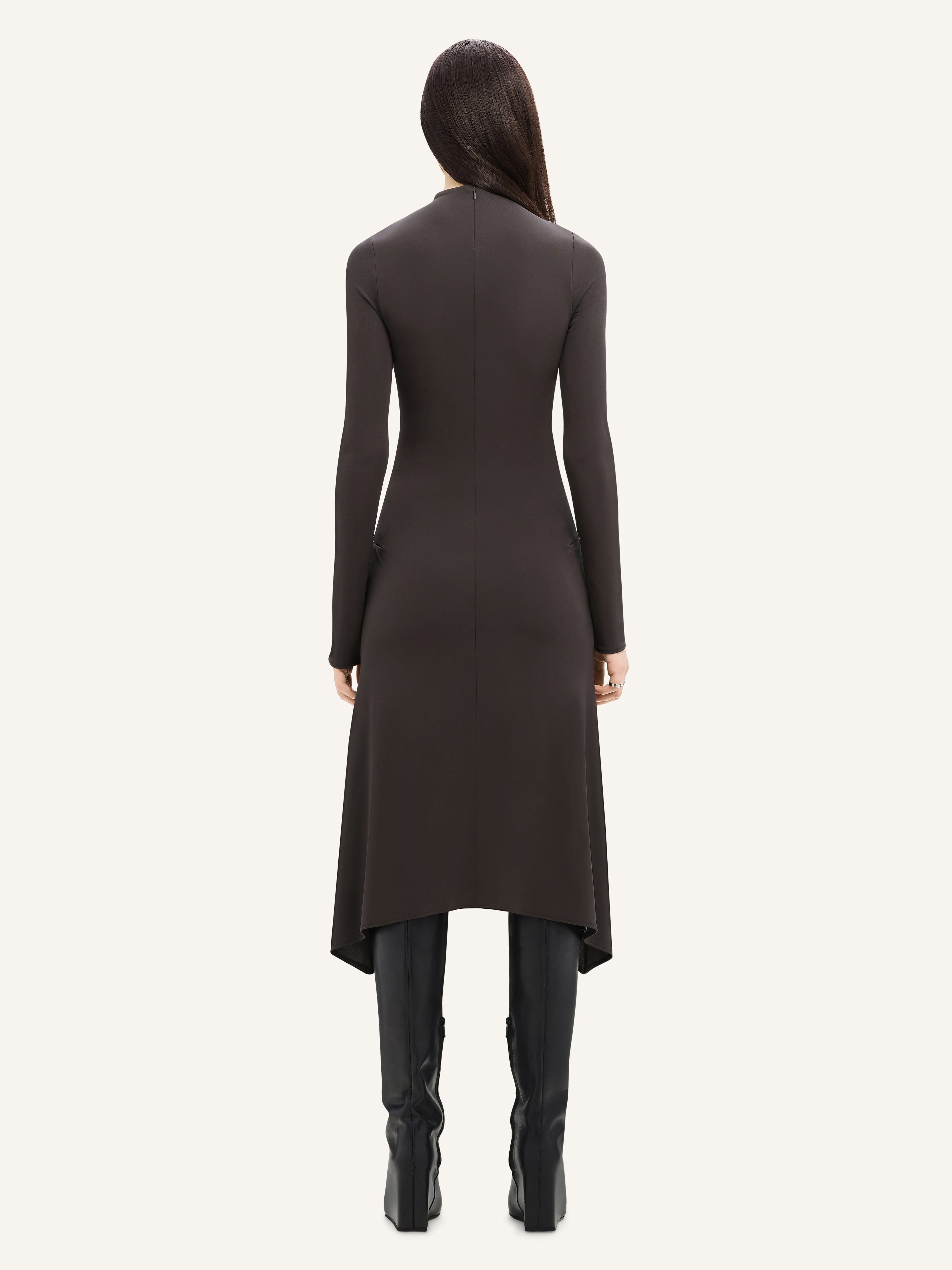 VOLCANO MIDI JERSEY DRESS - 4