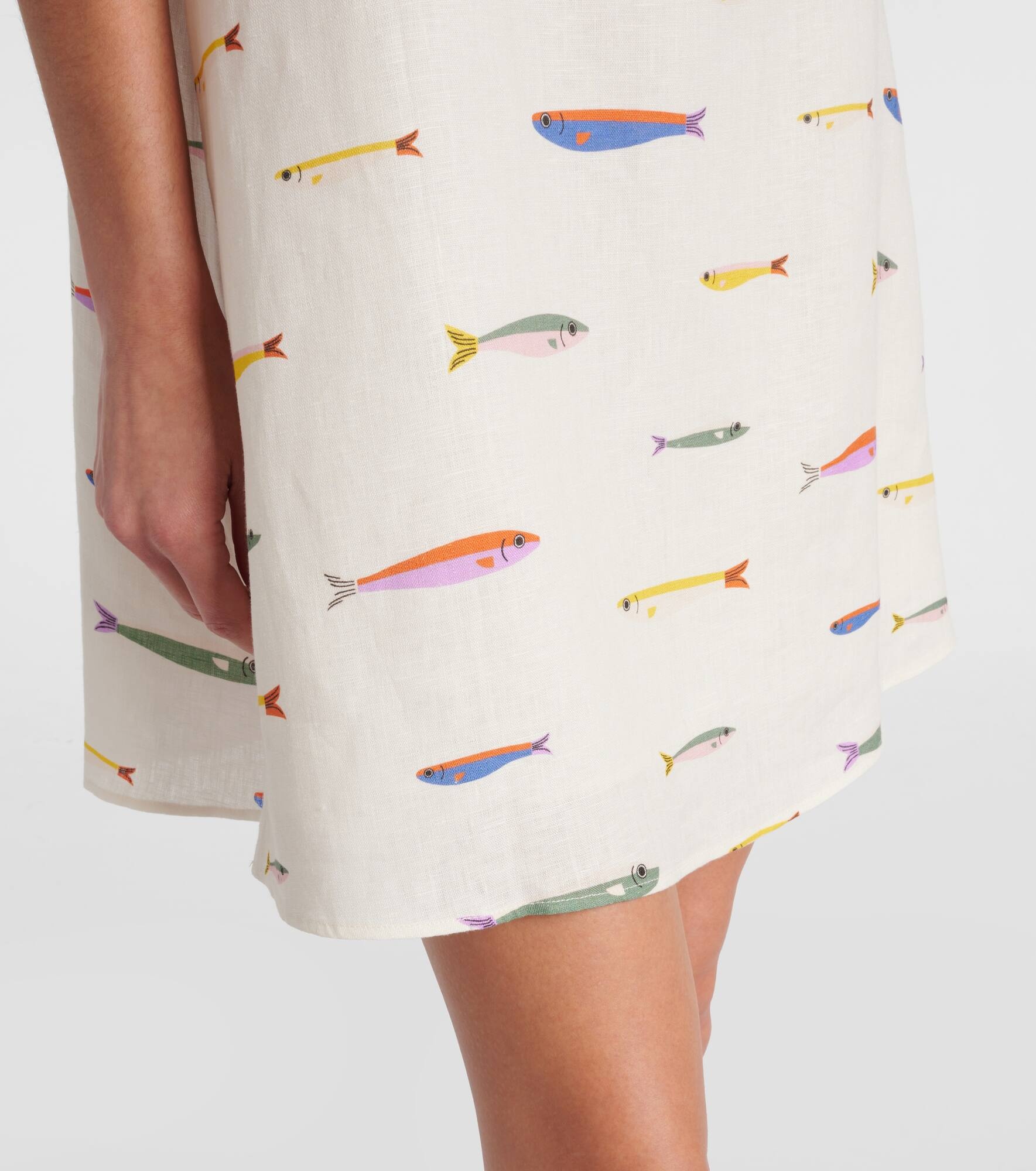 Laura printed cotton minidress - 5