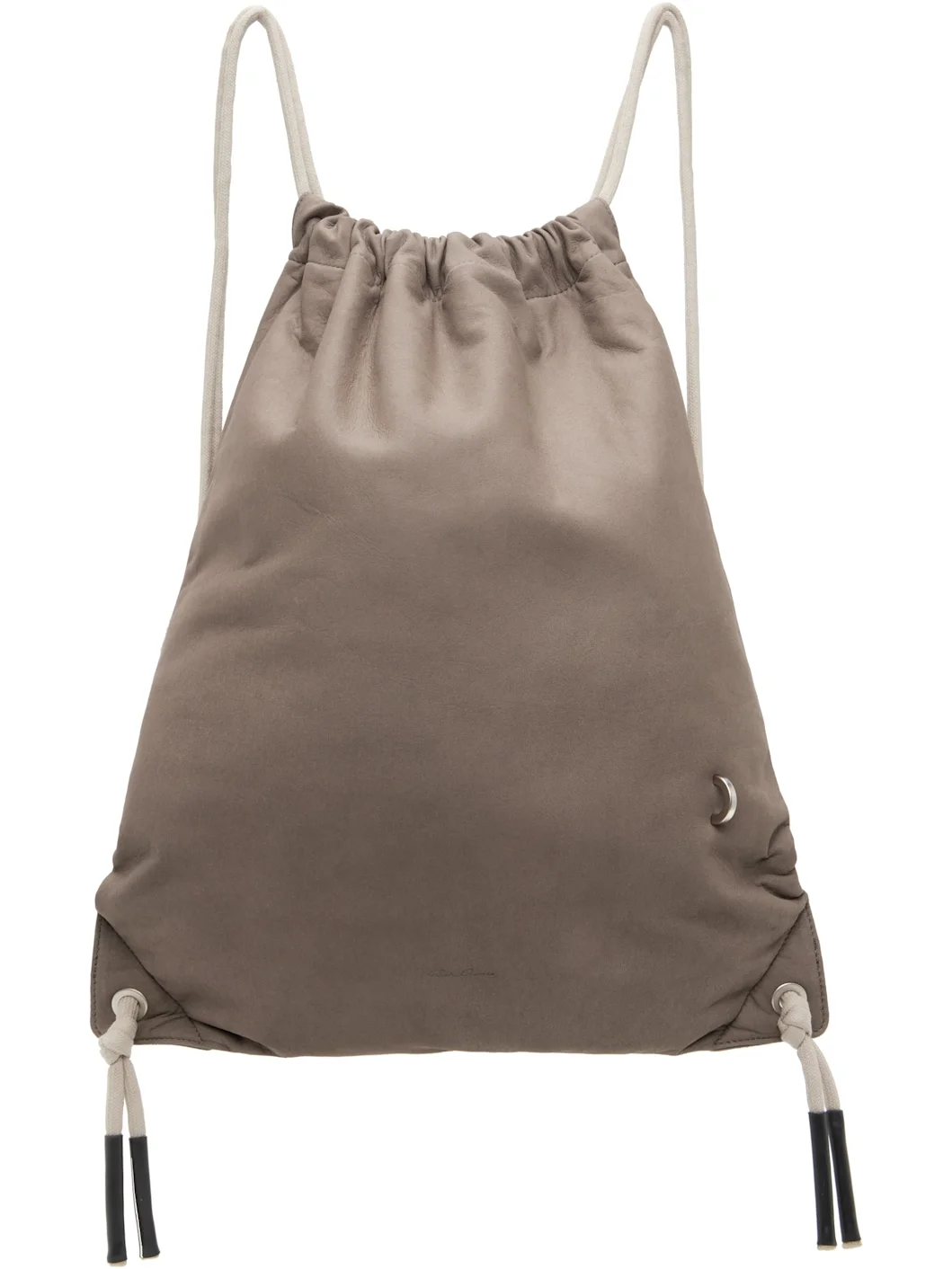 Gray Tower Drawstring Backpack - 1
