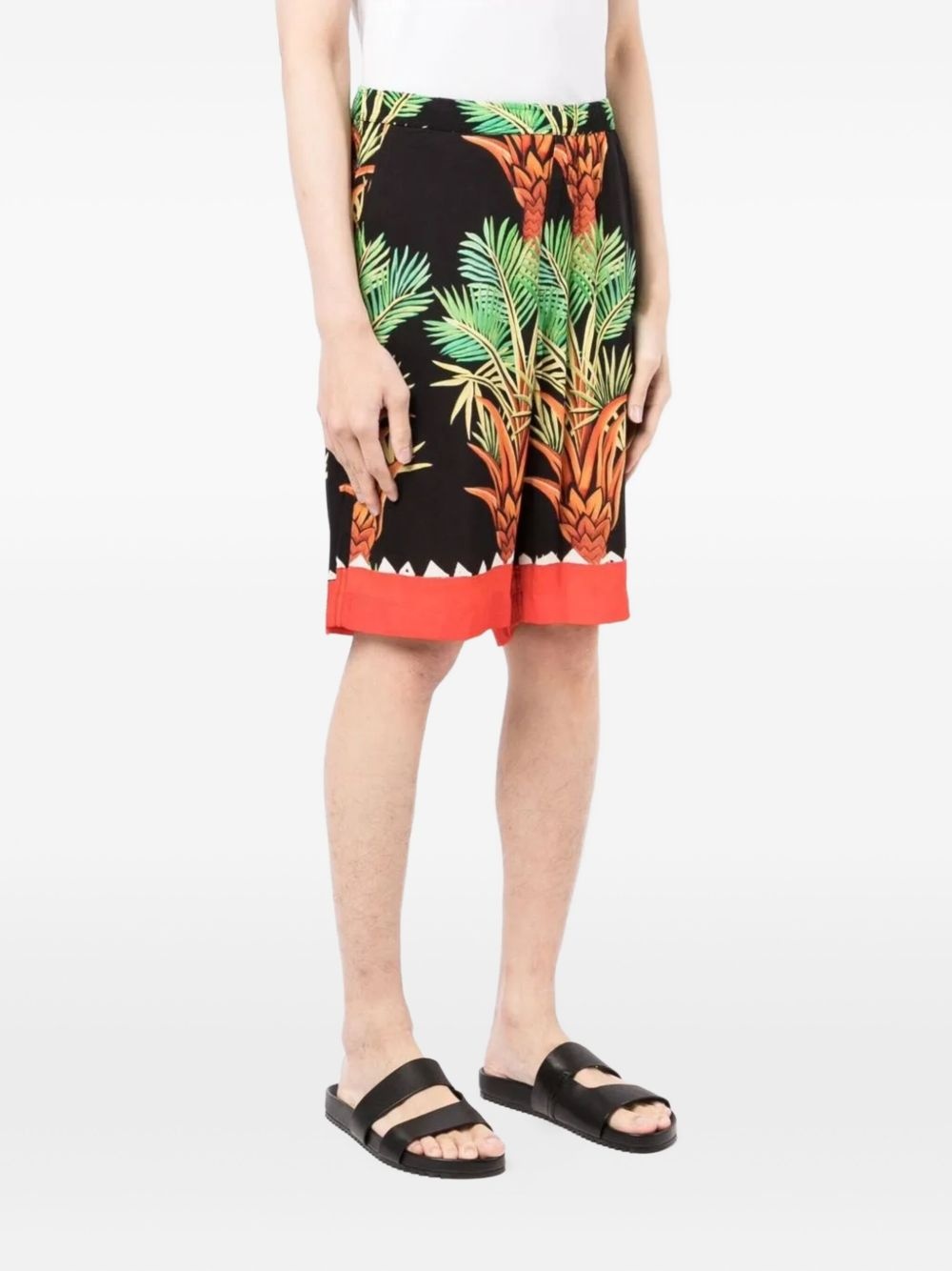 palm-tree print shorts - 3