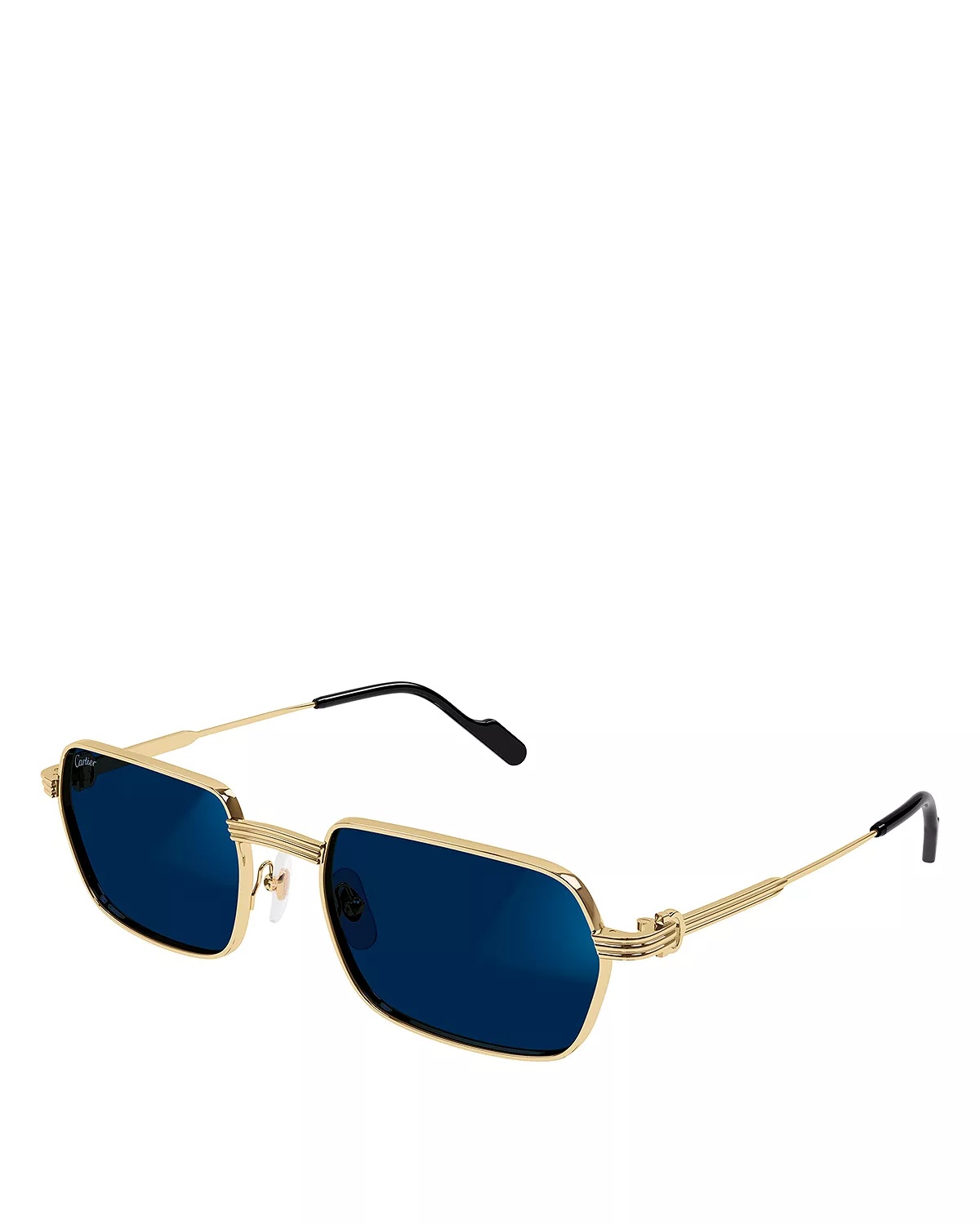 Premiere De Cartier 24 Carat Gold Plated Photochromatic Rectangular Sunglasses, 56mm - 3