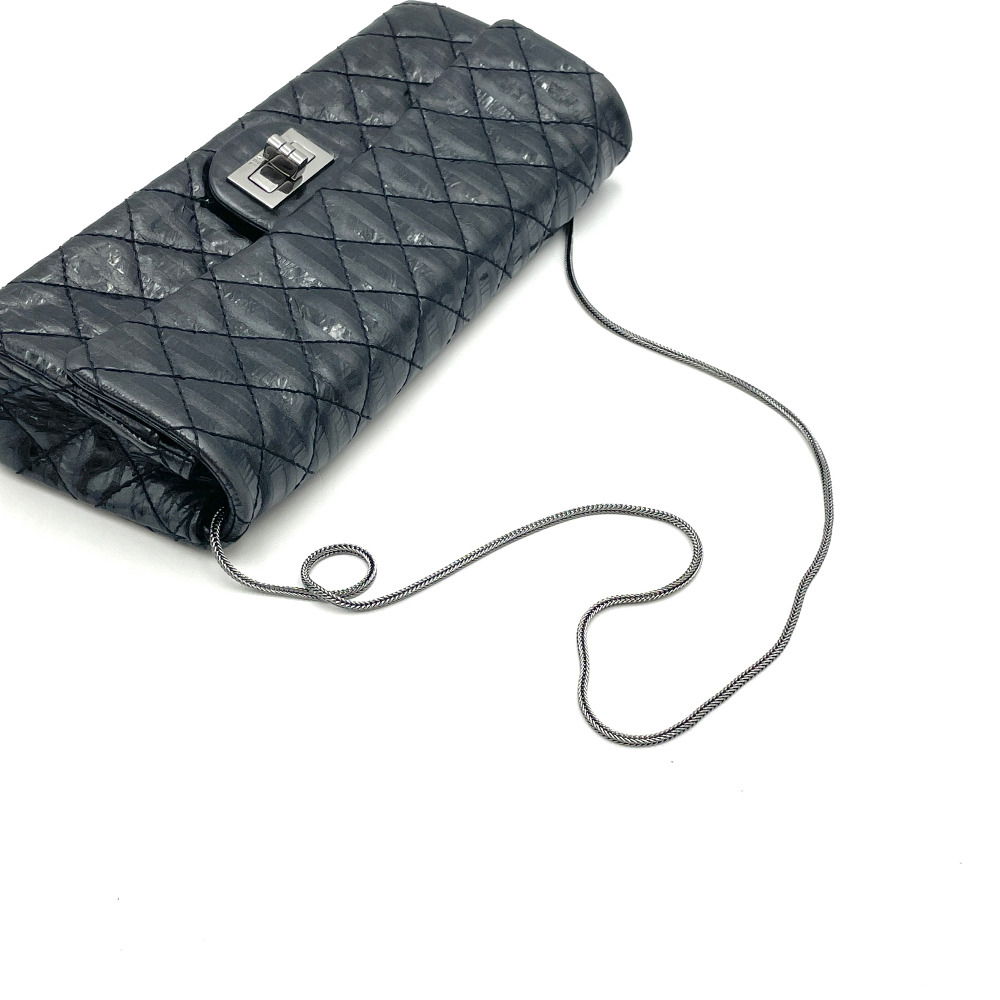 Chanel No. 12 Black 2.55 Baguette Bag - 7