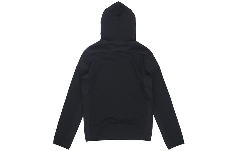 adidas adidas Sports Stylish Zipper Hooded Jacket Black GM6531 outlook