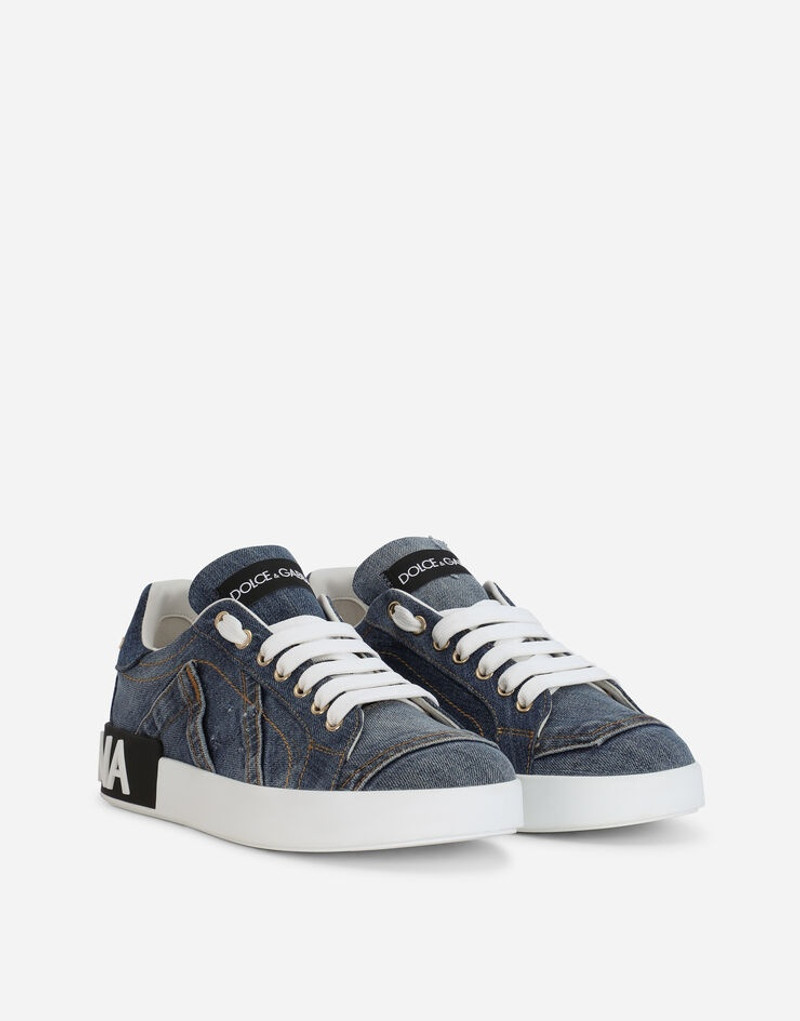 Dolce & Gabbana Calfskin Portofino sneakers with DG logo outlook