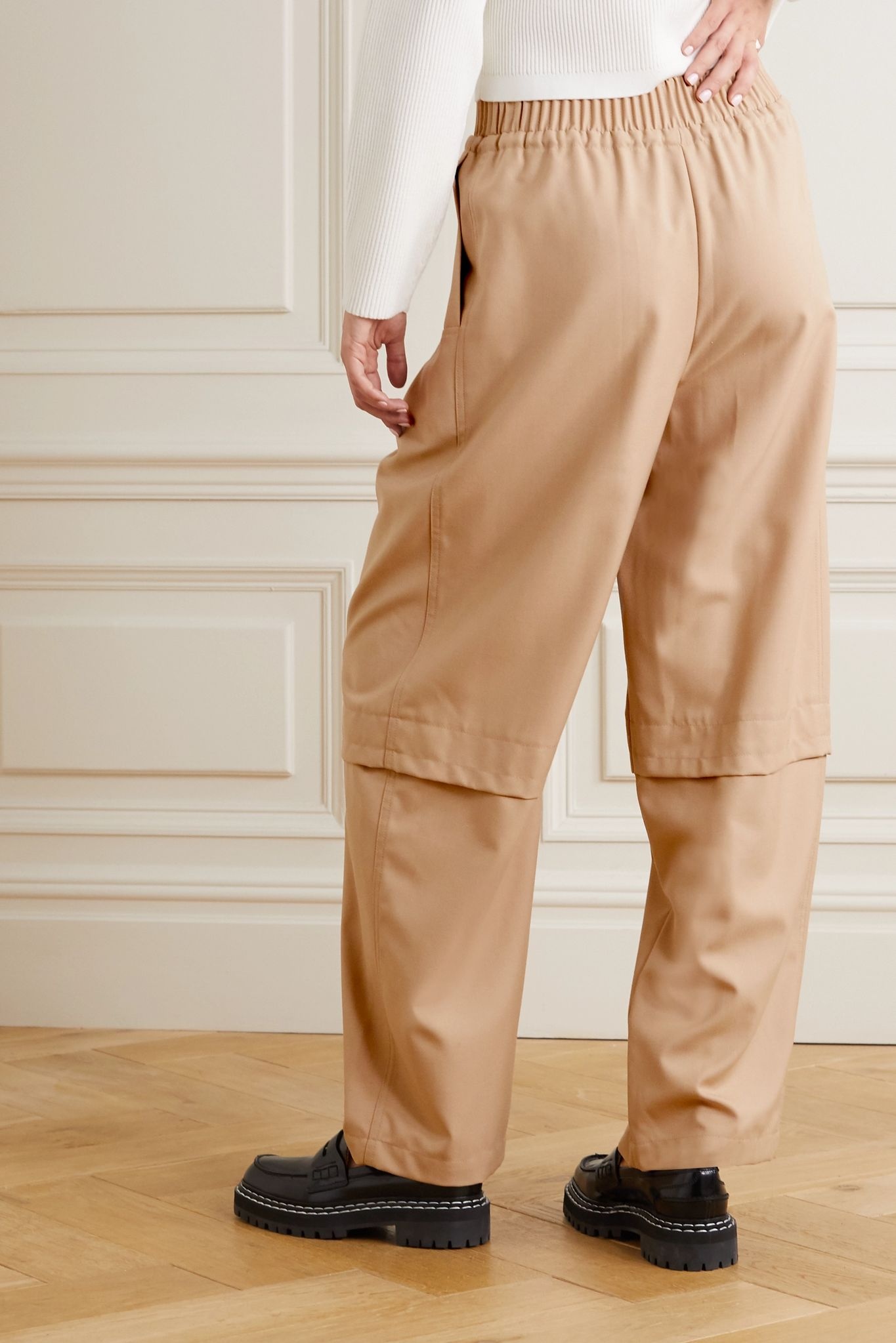 Serge wool-blend twill straight-leg pants - 3