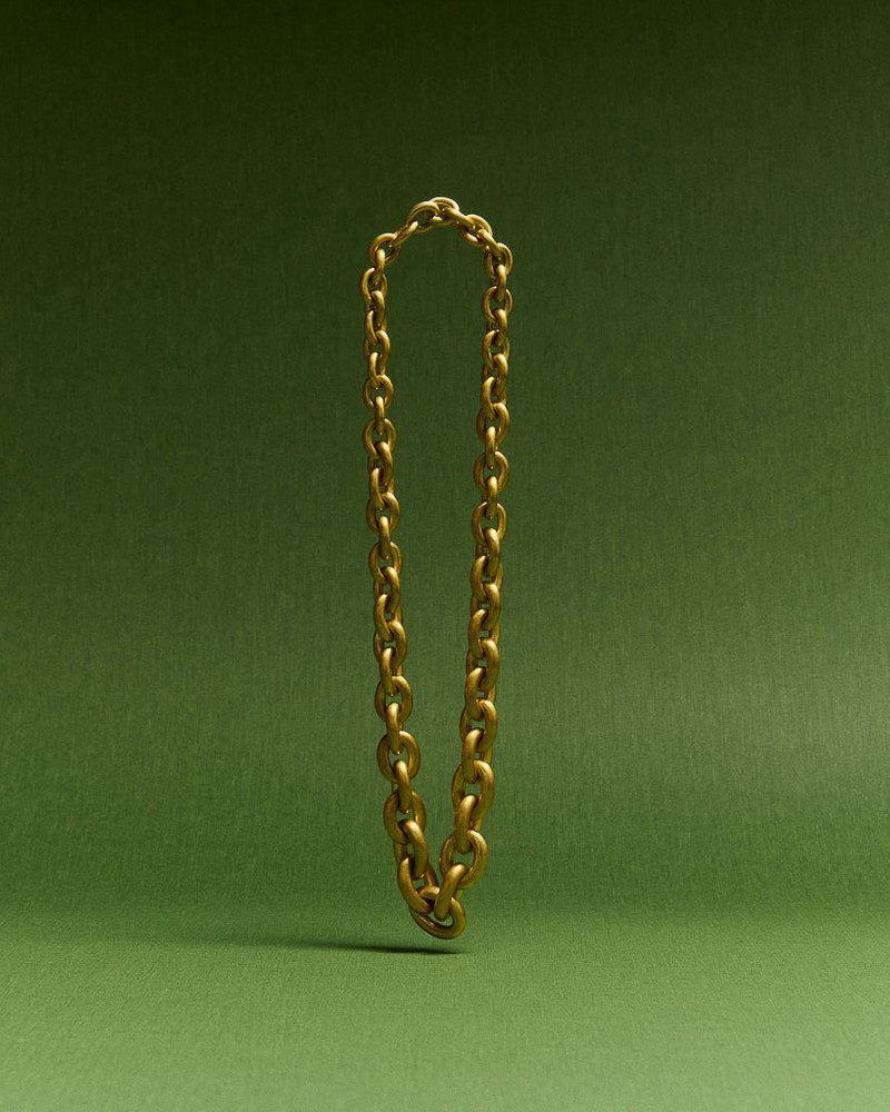 JW Anderson CHAIN-LINK NECKLACE IN 18KT YELLOW GOLD outlook