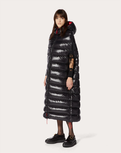 Valentino Duvet Couture long padded cape outlook