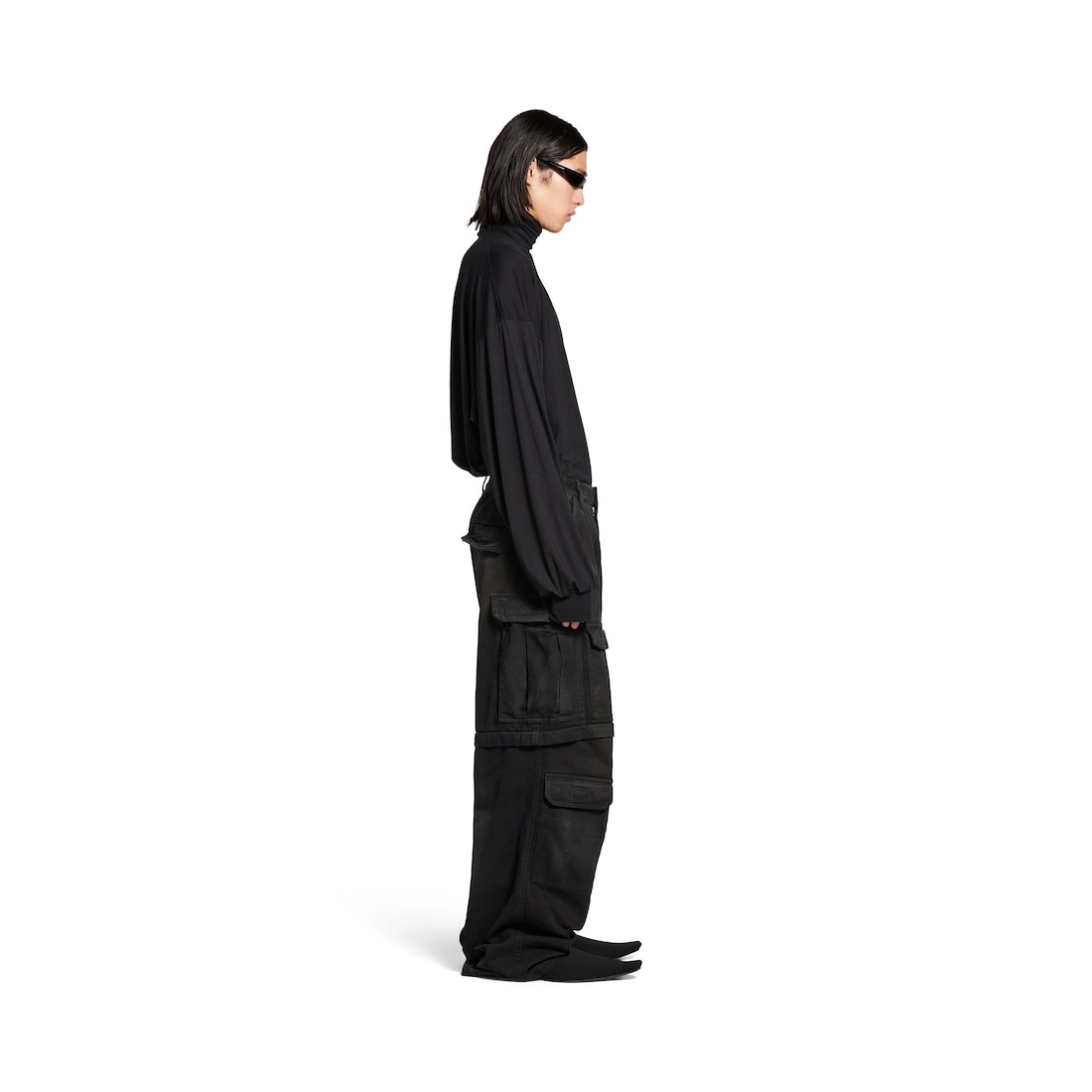 Men's Cargo Pants in Black - 3