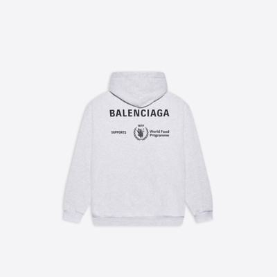 BALENCIAGA Men's Wfp Medium Fit Hoodie in Grey/black outlook