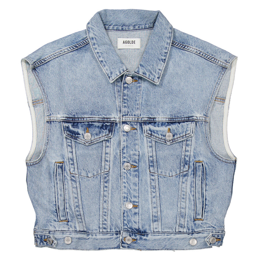 Agolde Ladies Immortal (Pale Indigo) Charli Vest - 5