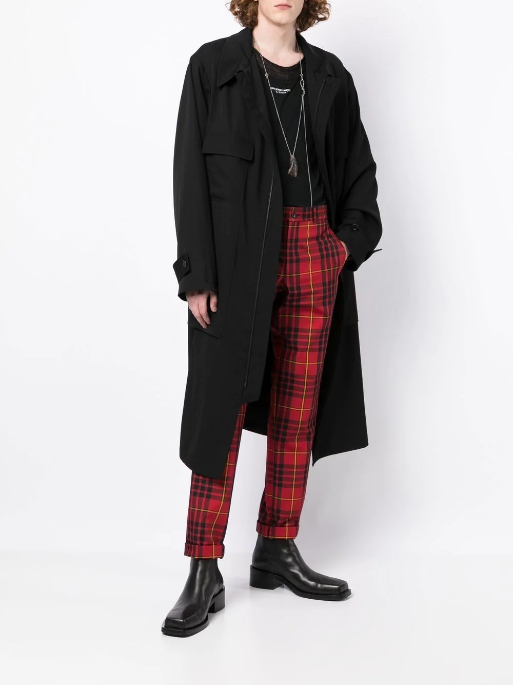 single-breasted wool coat - 2