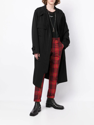 Yohji Yamamoto single-breasted wool coat outlook