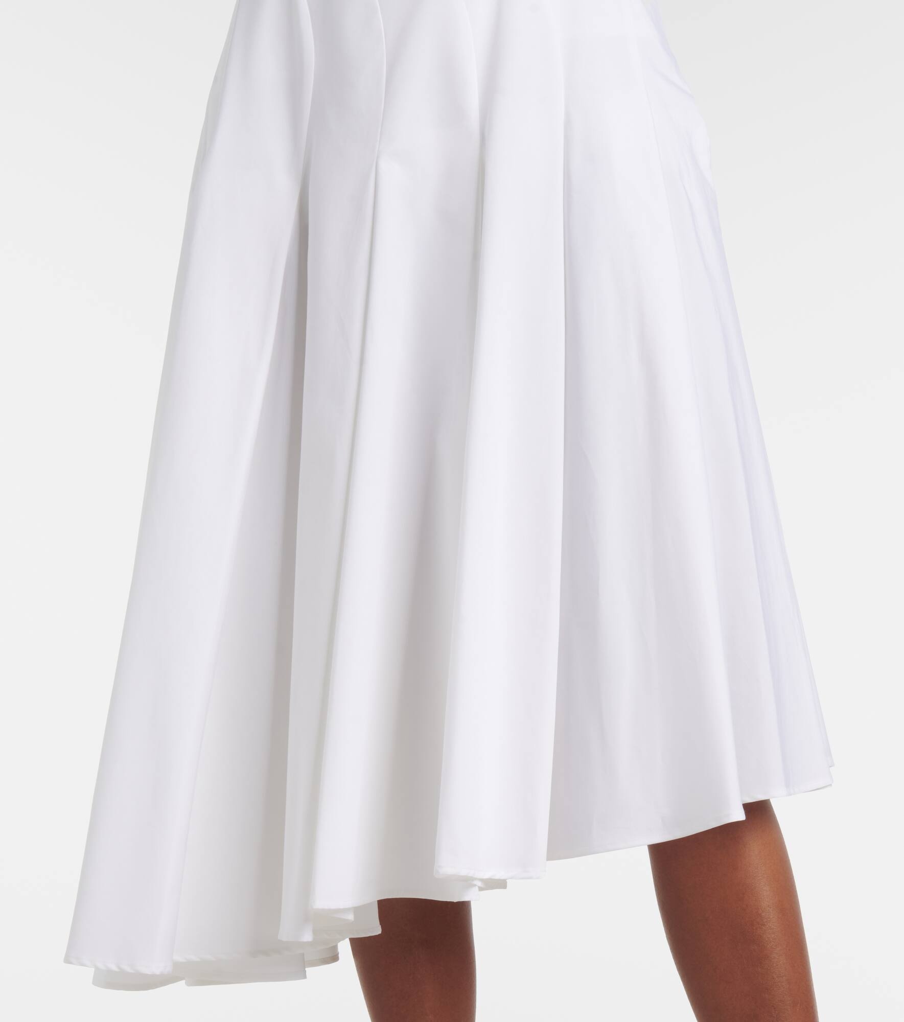 Rio asymmetric cotton midi skirt - 5