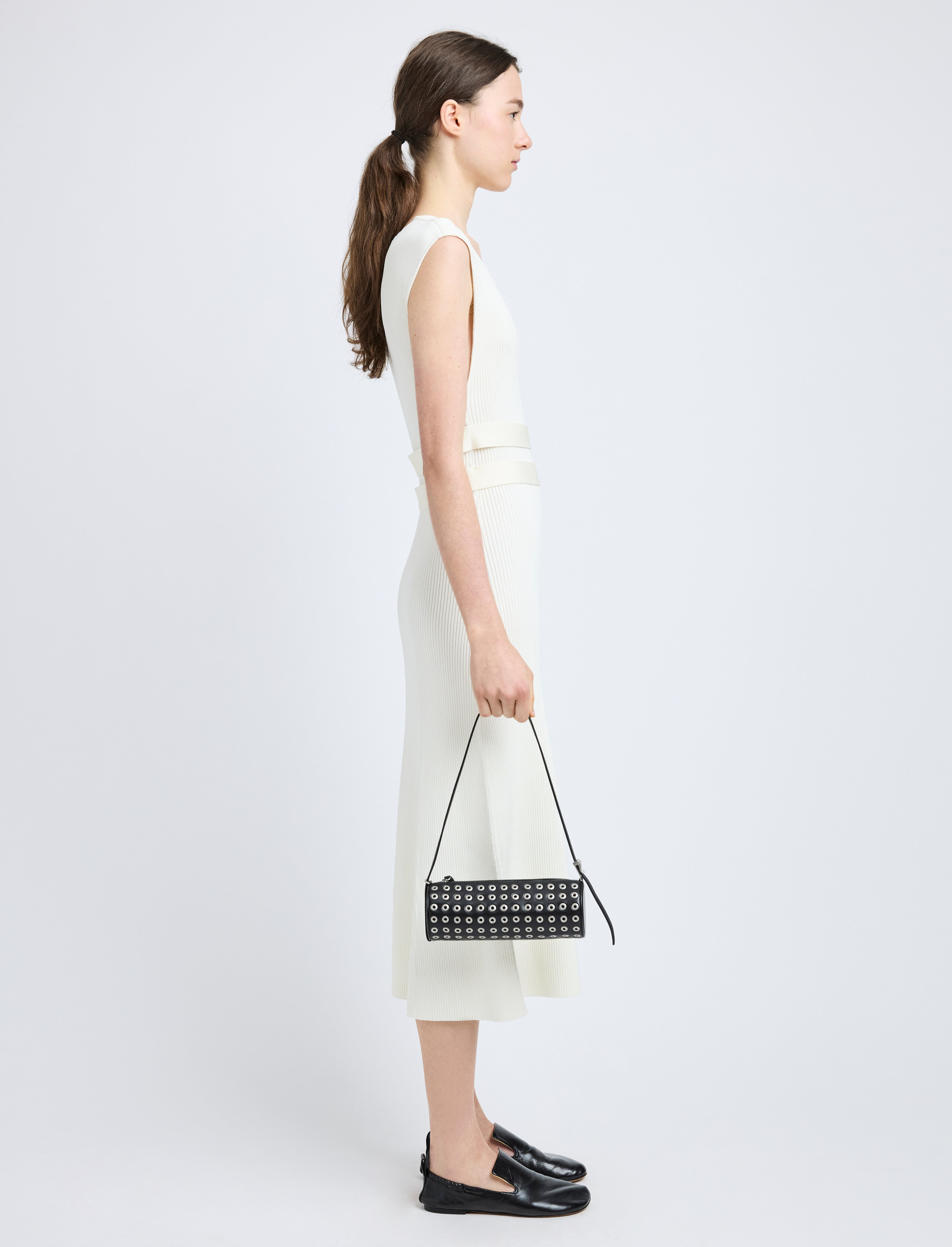 Silo Bag in Eyelet Covered Nappa - 2