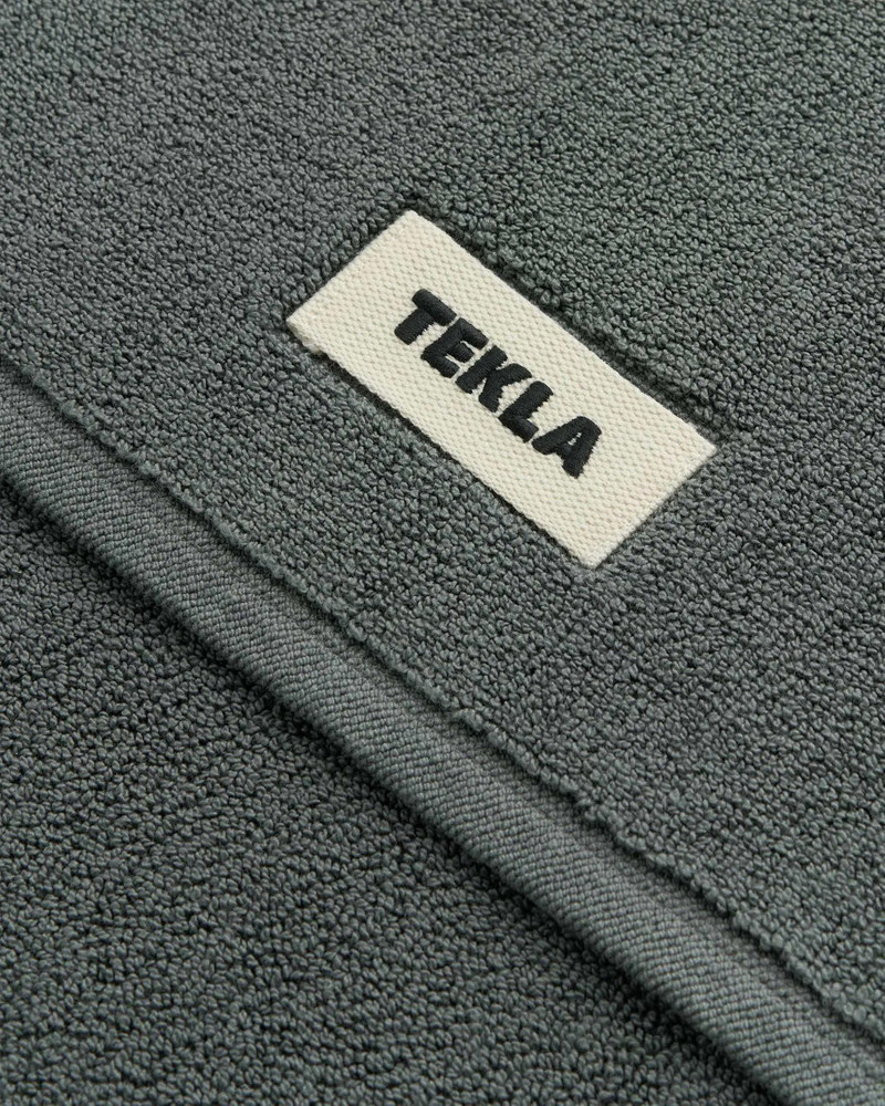 TEKLA Tekla Terry Bath Mat Charcoal Grey outlook