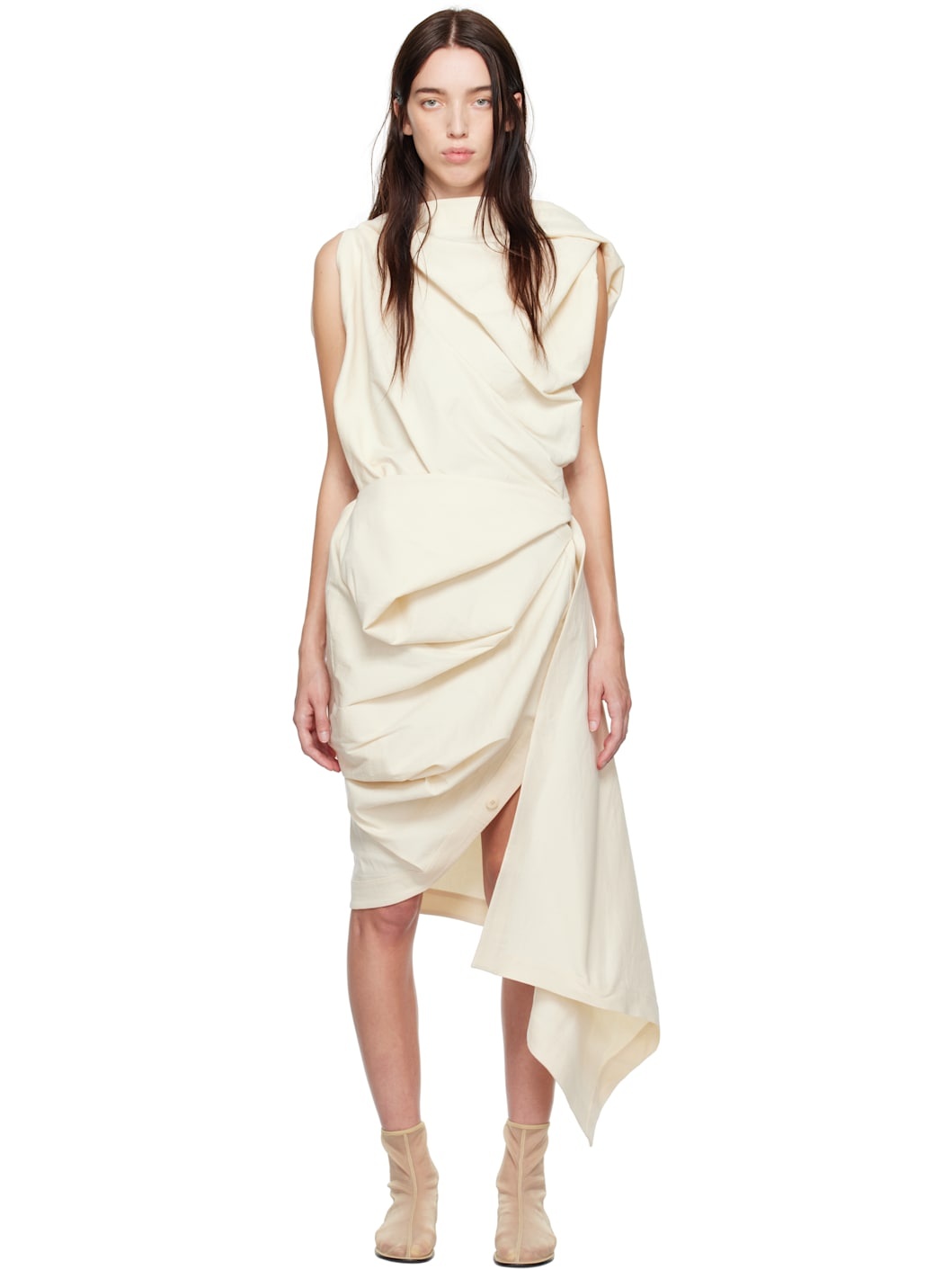 Off-White Enclothe Washi & Wool Maxi Dress - 1