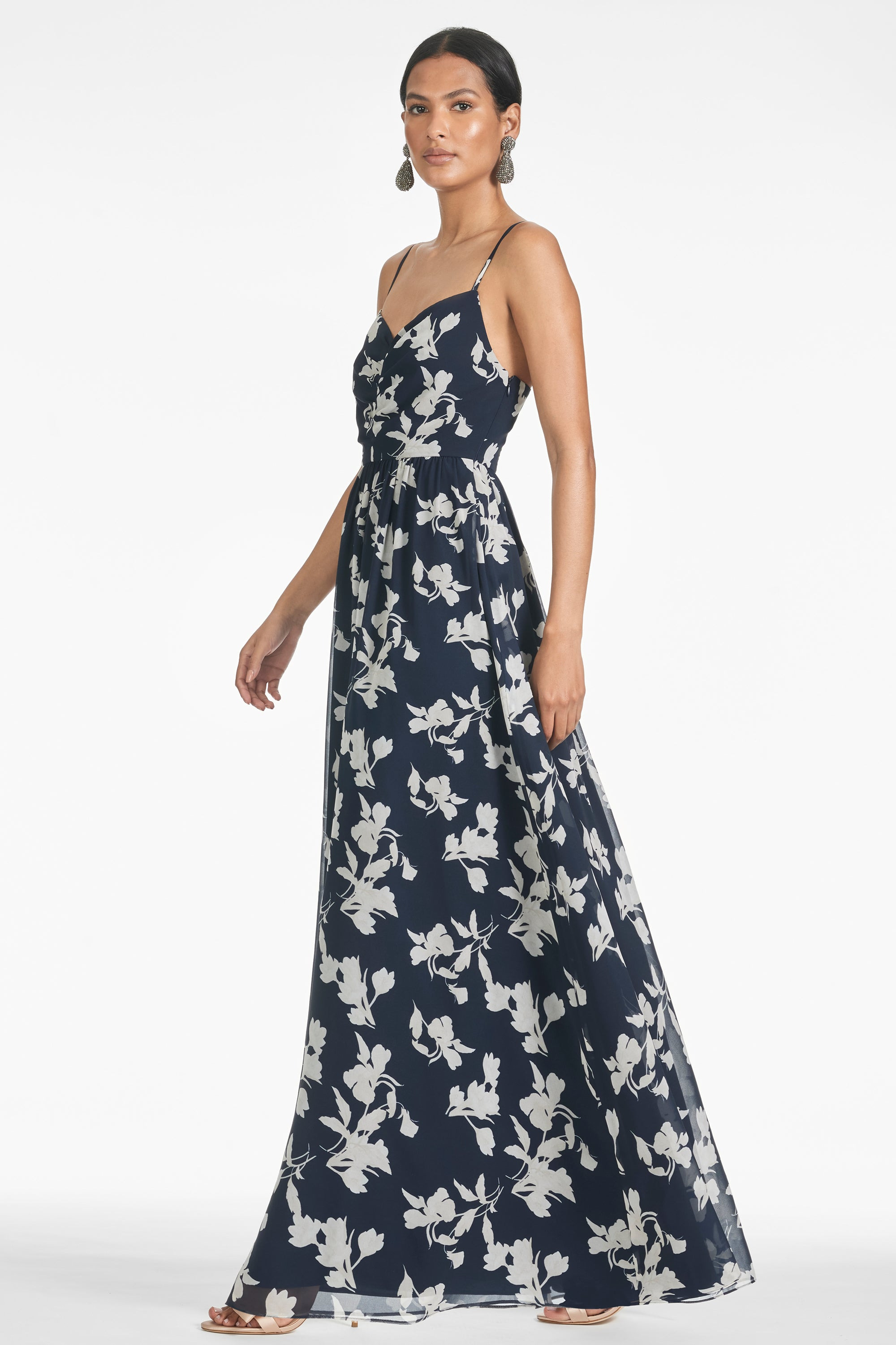 Sienna Gown - Navy Venetia Petal - 2