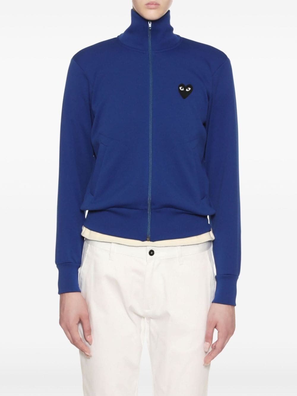 logo-patch track jacket - 2
