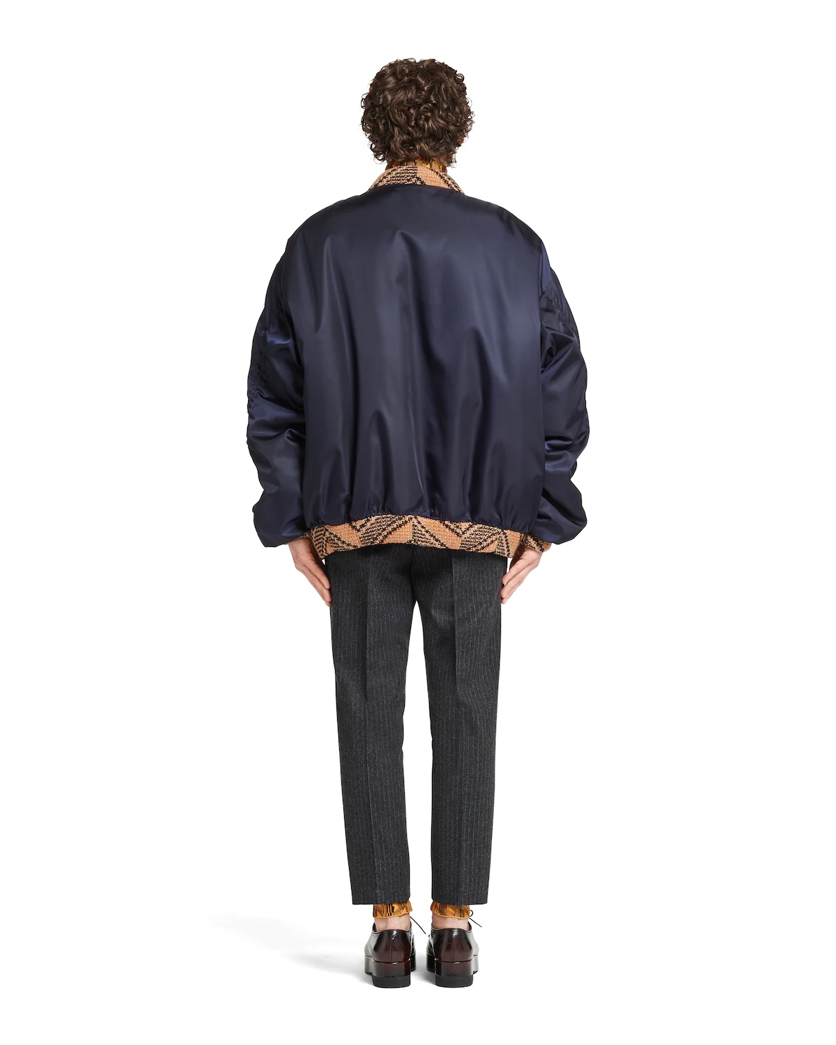 Oversized Re-Nylon and knit bomber jacket - 4