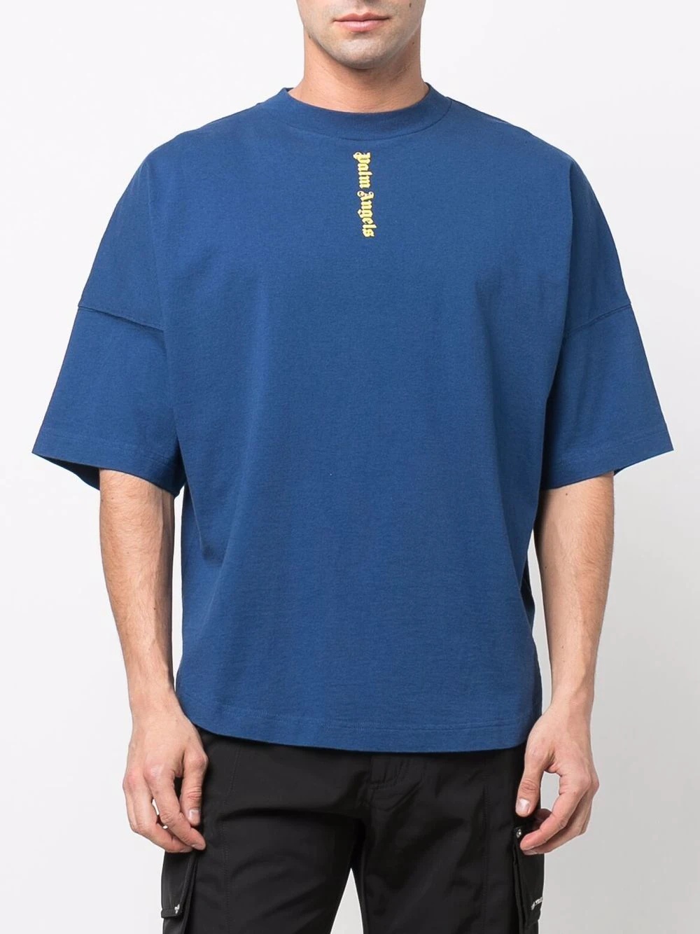 NS LOGO OVER TEE NAVY BLUE YELLOW - 3