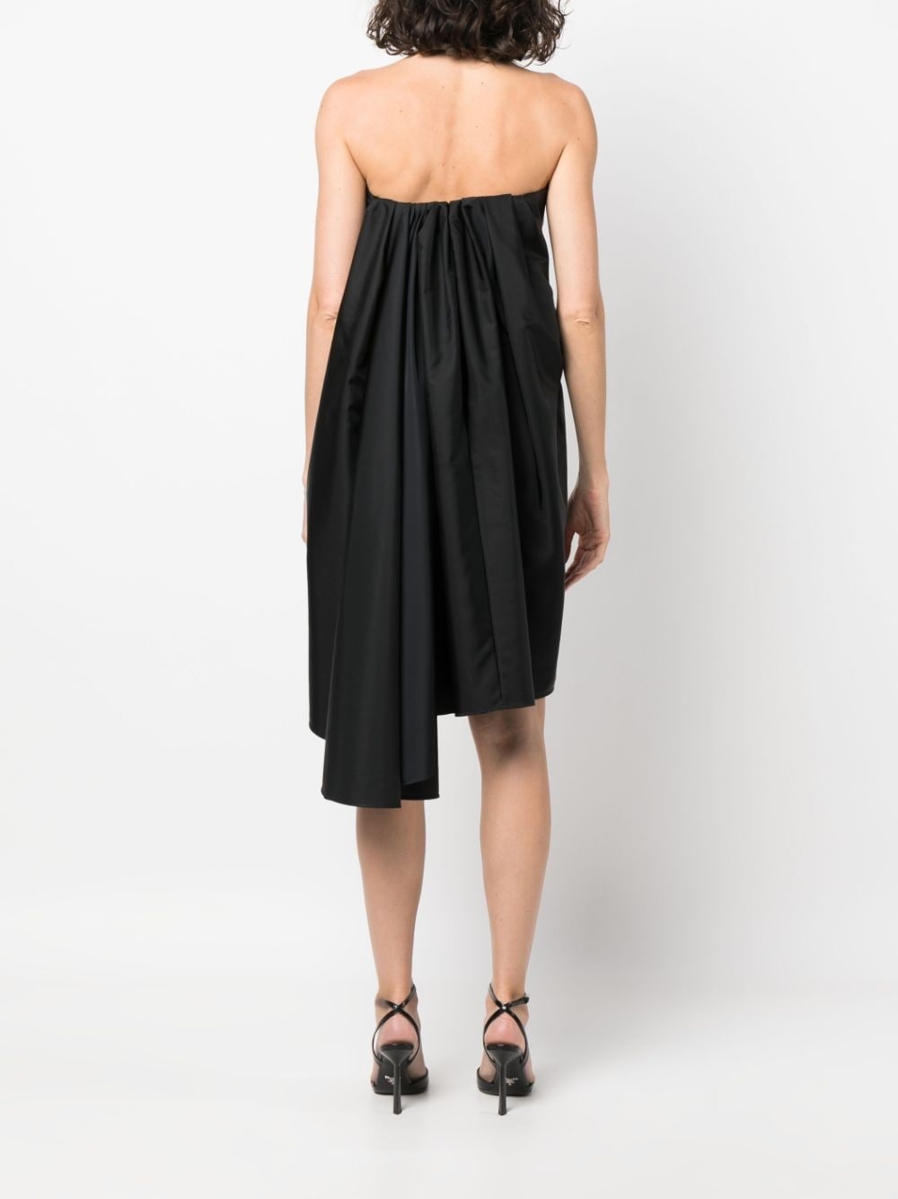 strapless A-line midi dress - 4