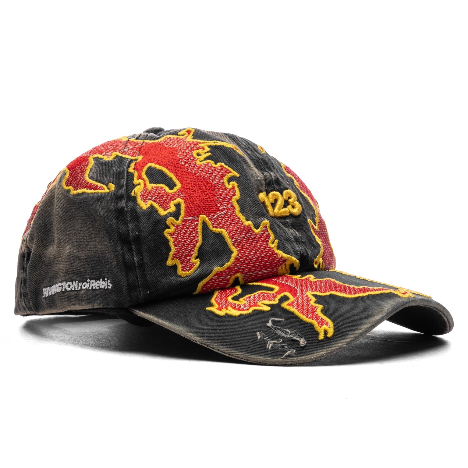 LAMBS CAP - BLACK/RED - 3