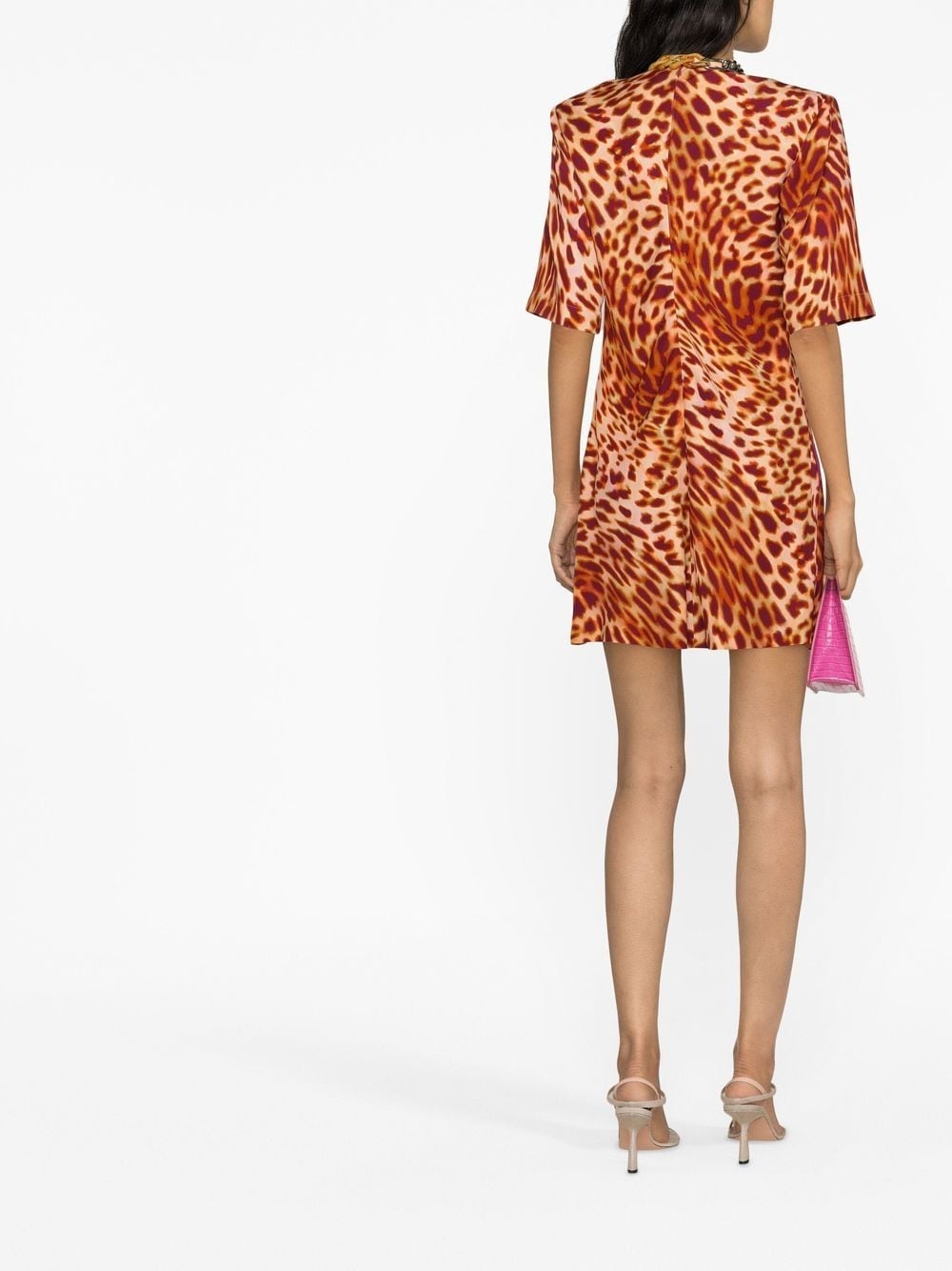 leopard-print mini dress - 4