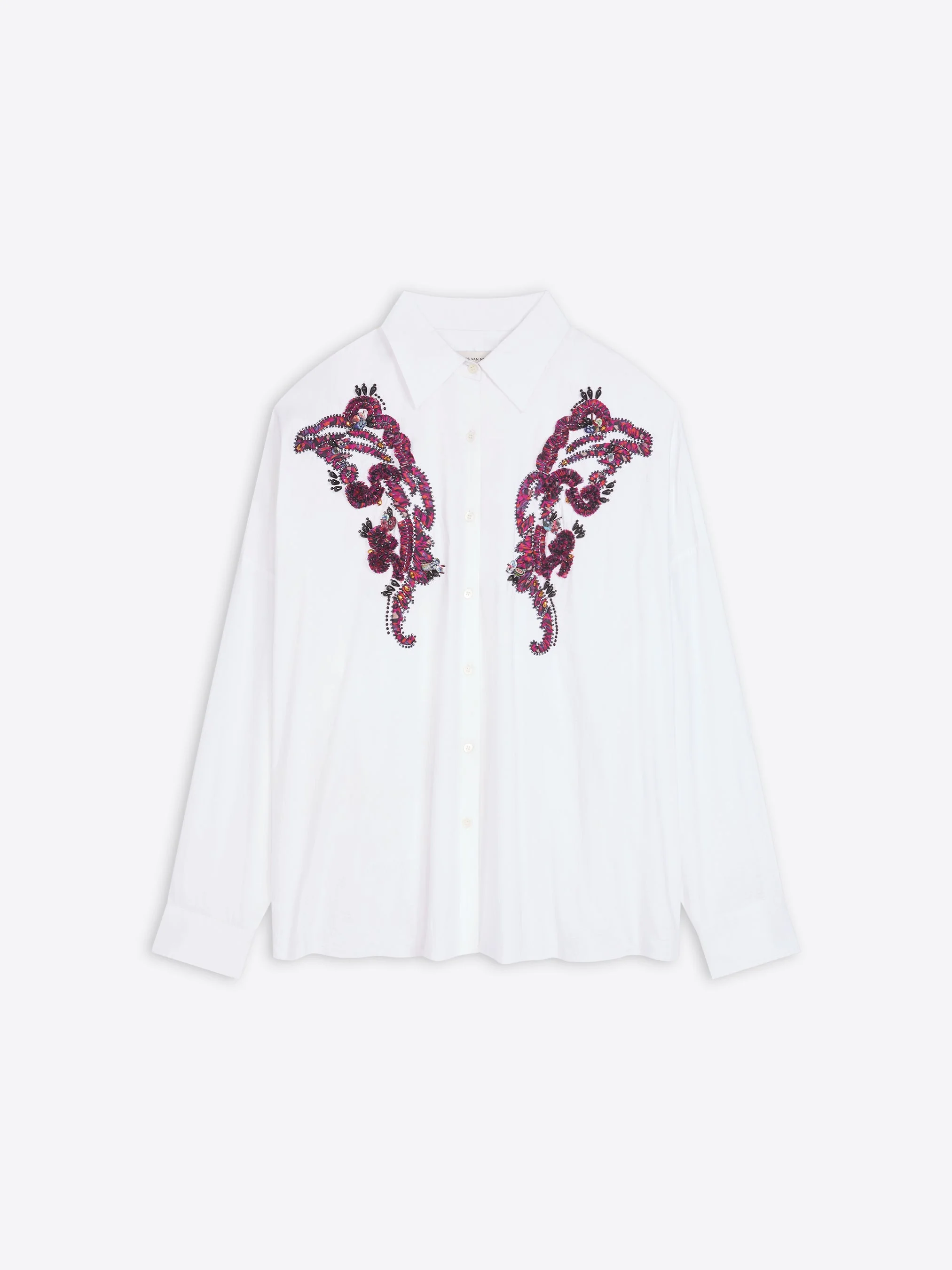 EMBROIDERED COCOON SHIRT - 1
