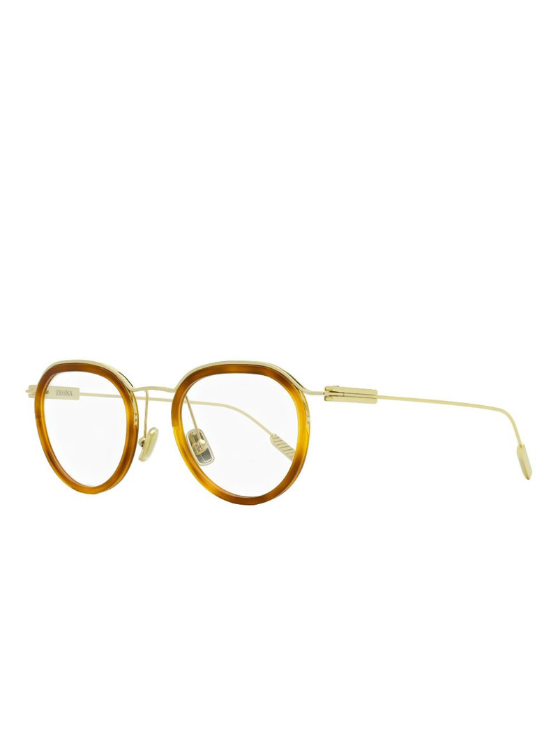 ZEGNA oval frame glasses outlook