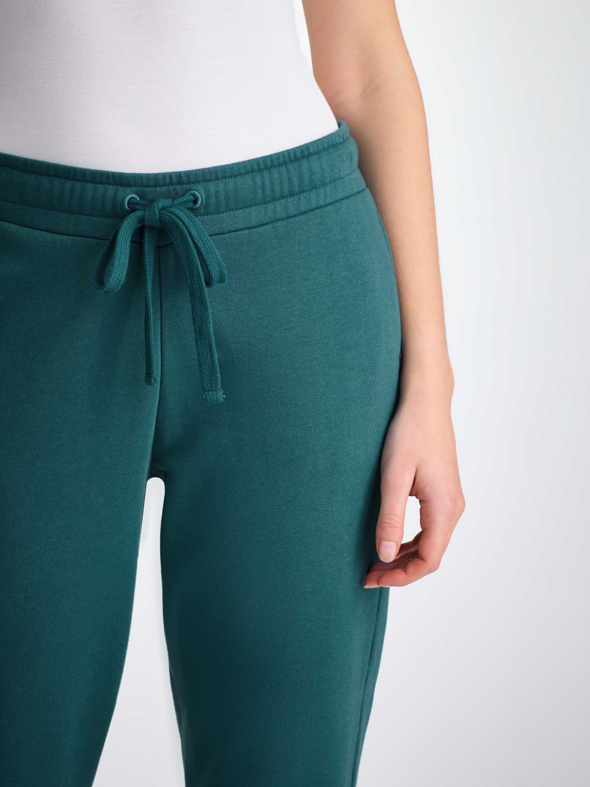 Women's Sweatpants Quinn Cotton Modal Pine Green - 5