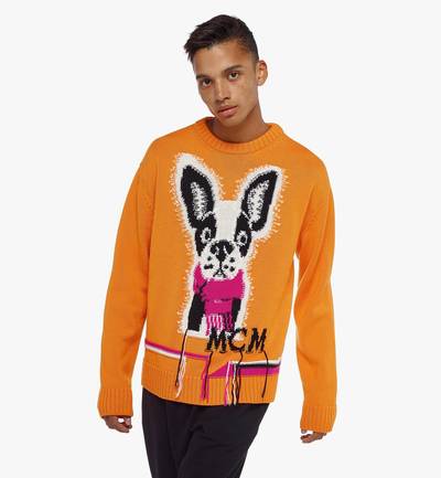 MCM Men’s Intarsia M Pup Sweater in Wool outlook