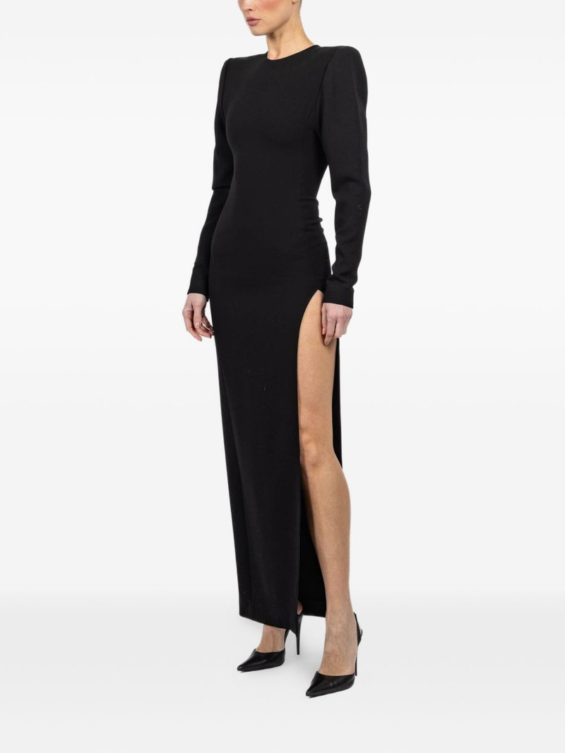 shoulder-pad maxi dress 3