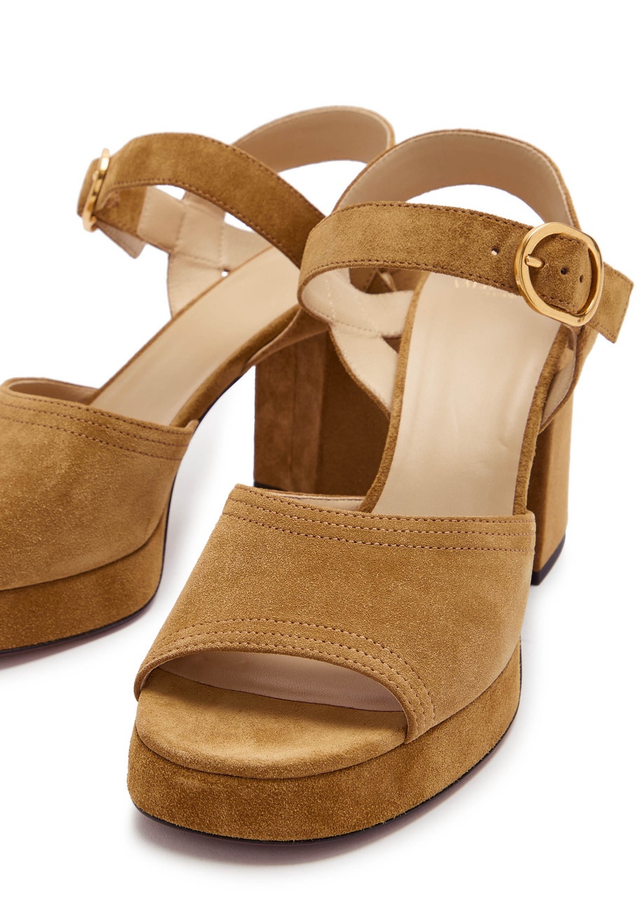 Valentino Fawcette 100 Suede Platform Sandals - 3