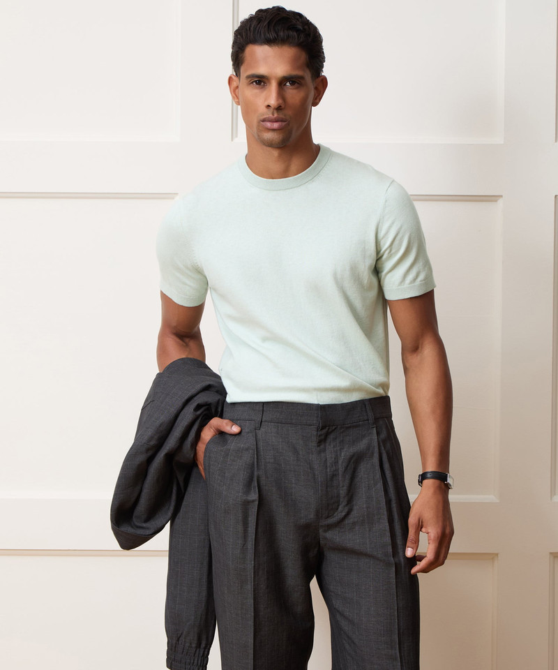 TODD SNYDER Cotton-Cashmere Sweater Tee outlook