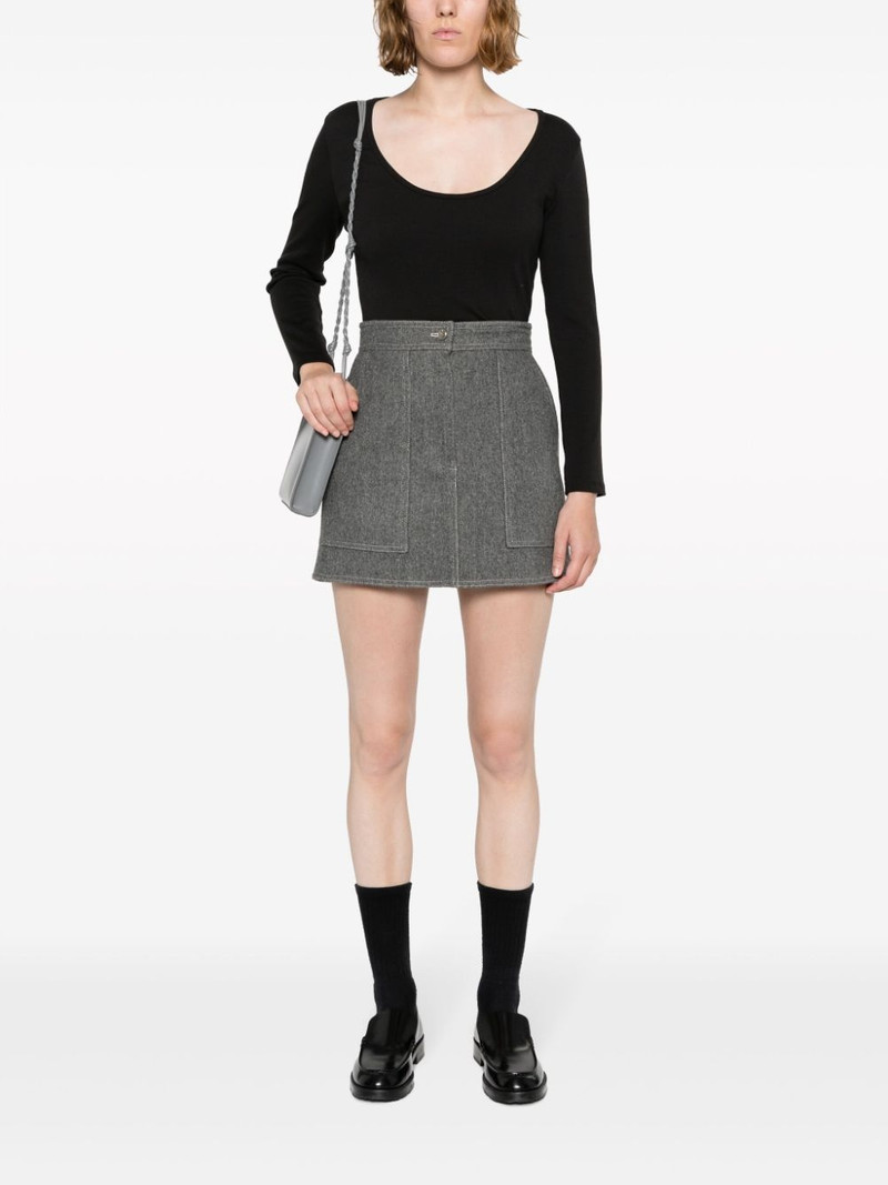 VERONICA BEARD Calabra fine-ribbed T-shirt outlook