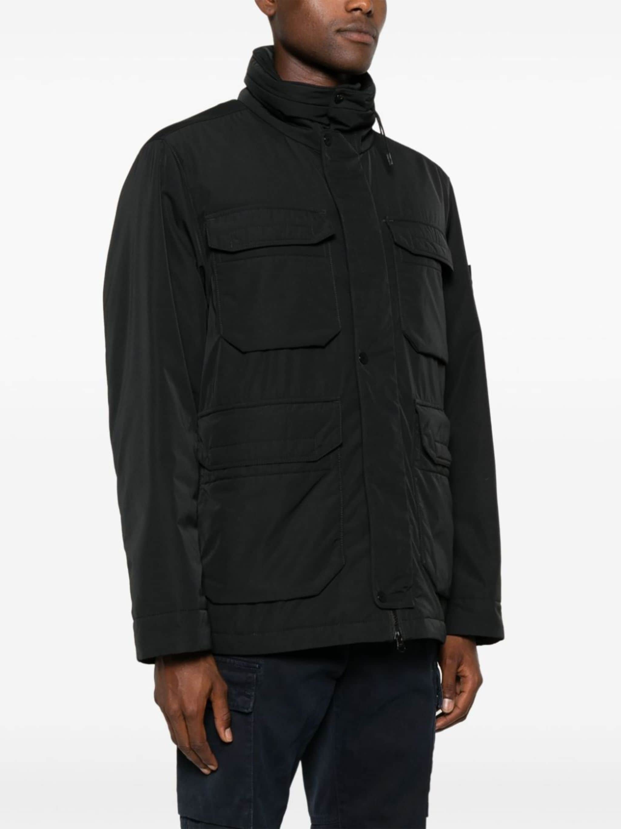 Compass-badge puffer jacket - 3