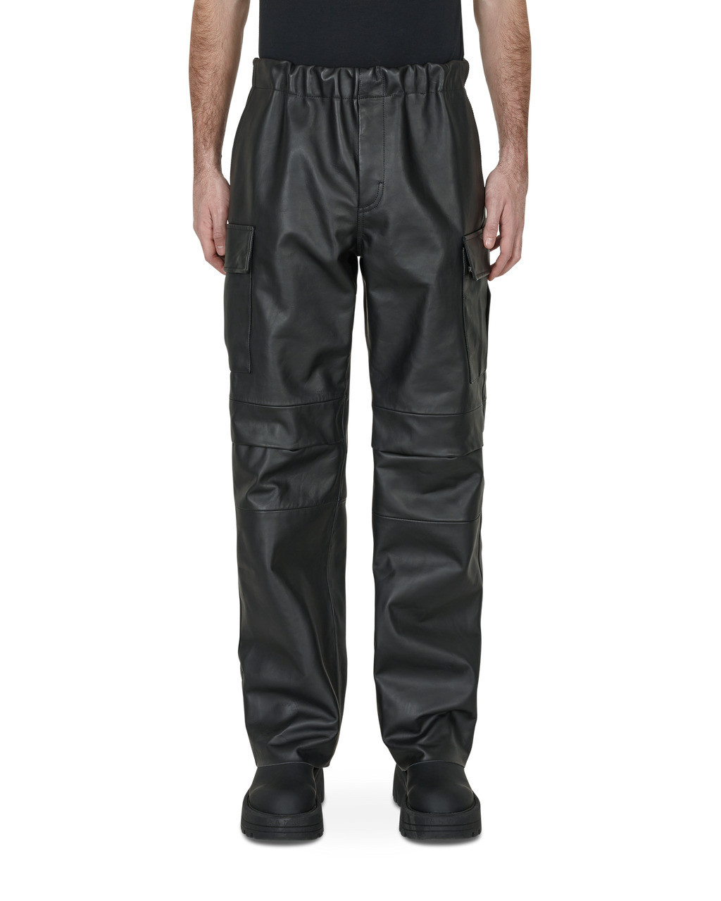 LEATHER CARGO PANT - 2