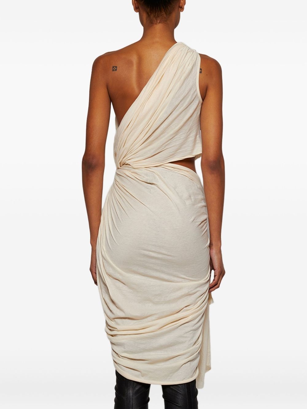 Fog asymmetric draped dress - 5
