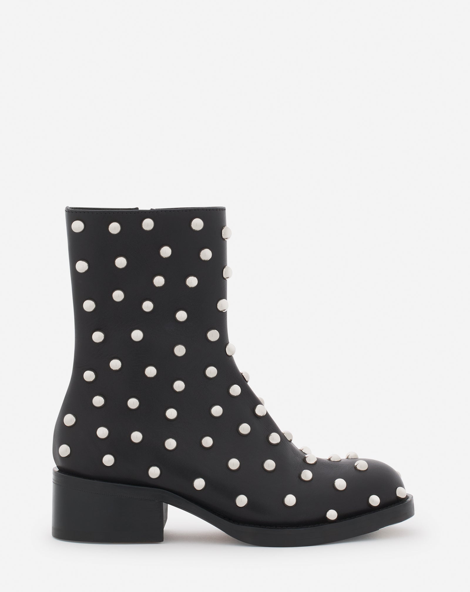 MEDLEY STUDDED LEATHER ANKLE BOOTS - 1