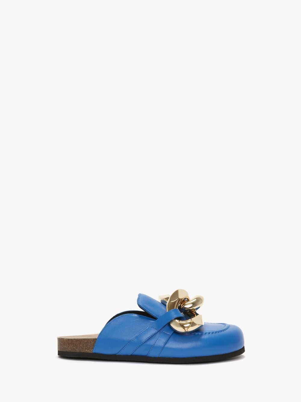 CHAIN LOAFER LEATHER MULES - 1