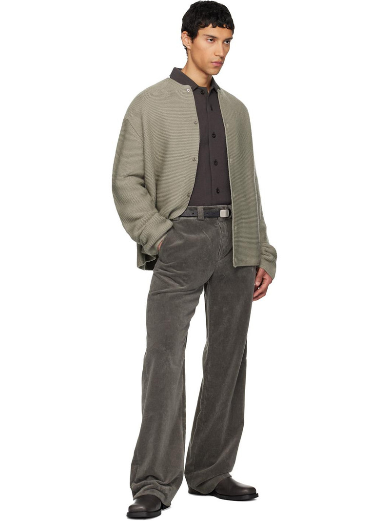 RIER Gray Tyrolean Cardigan outlook