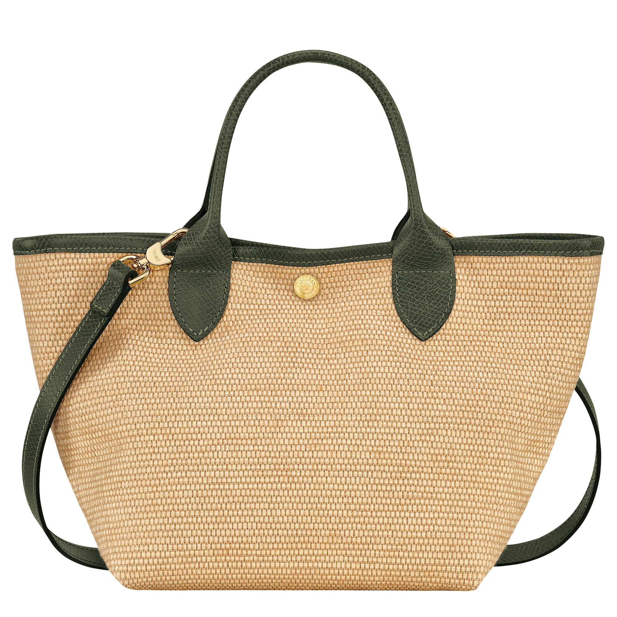 Le Panier Pliage S Basket bag Khaki - Canvas - 4