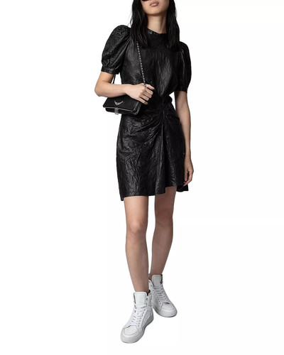 Zadig & Voltaire Rixe Cuir Froisse Leather Dress outlook