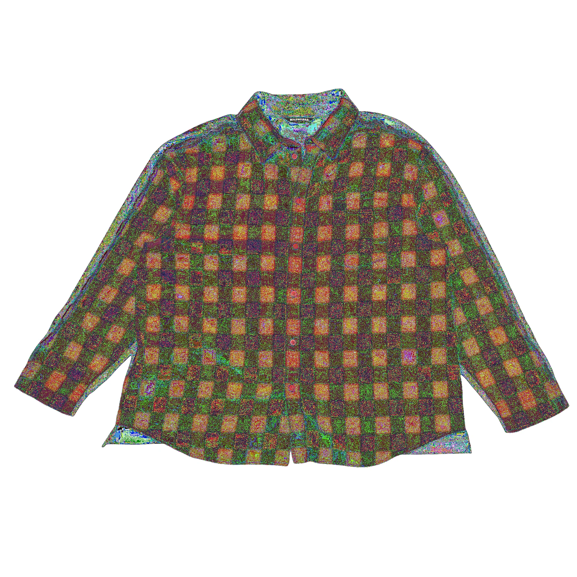 Balenciaga Hybrid Split Flannel SZ L - 1